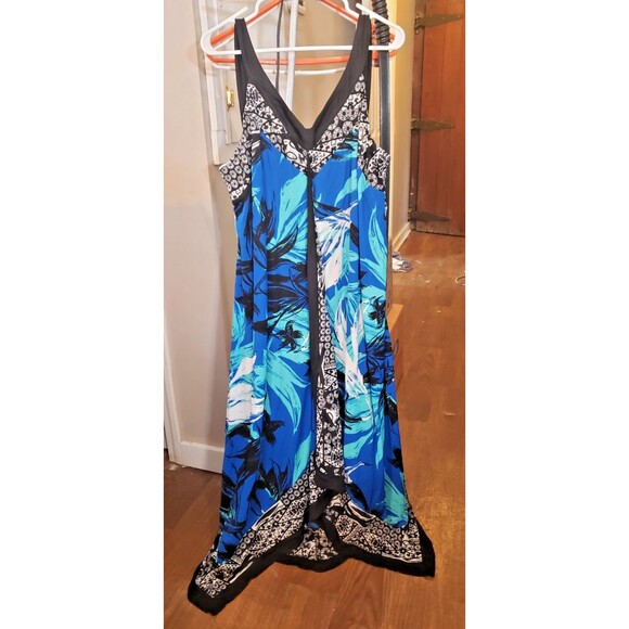 NWT Style & Co. Boho, Multi-color HIgh-Low Hem, Sleeveless Maxi Dress  3X - Picture 1 of 8
